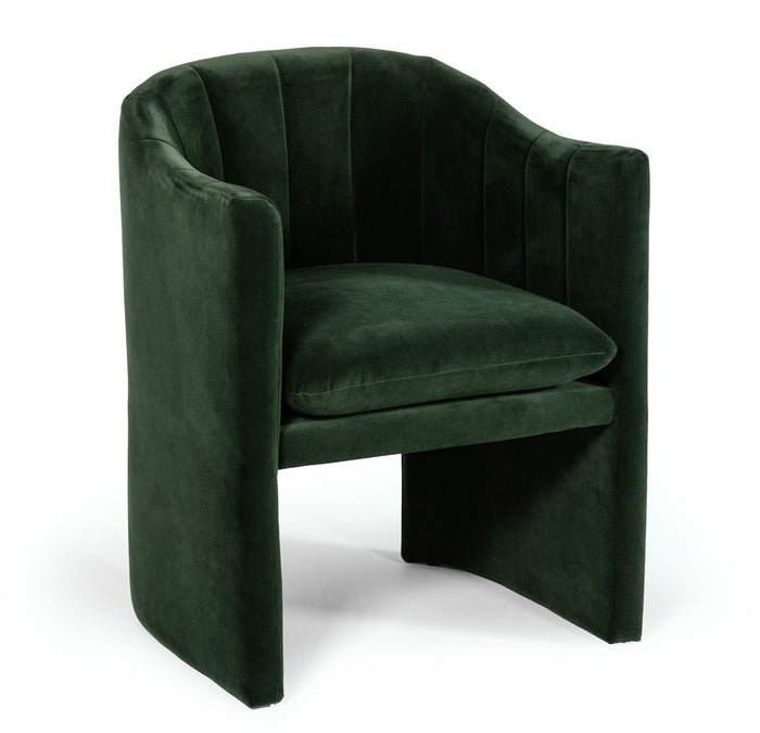 Akiko Modern Jade Green Velvet Dining Chair
