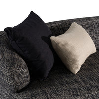 Daytenne Modern Dark Grey Curved Sectional Sofa