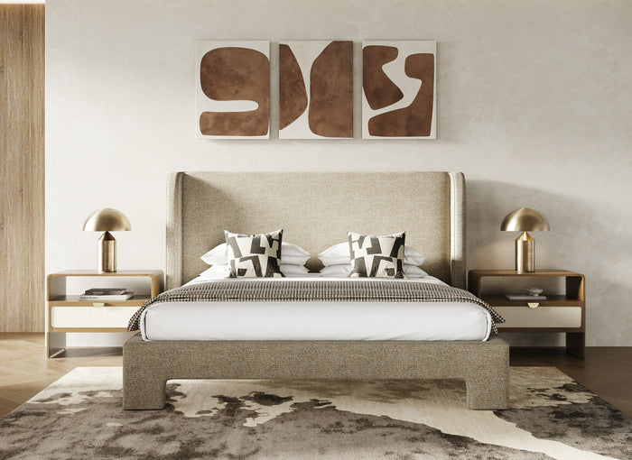 Mirabelle Modern Beige Bed