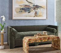 Pippa 84" Classic/Modern Green Custom Sofa