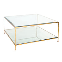 Jeter 37" Gold Leaf Coffee Table