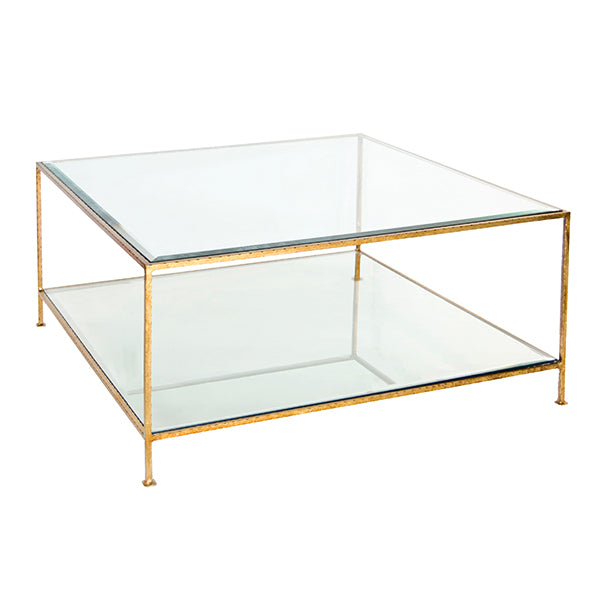 Jeter 37" Gold Leaf Coffee Table