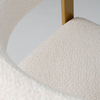 Thisbe Modern Beige & Gold Dining Chair