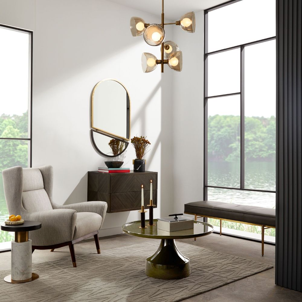 Maira Fossil Tweed Lounge Chair