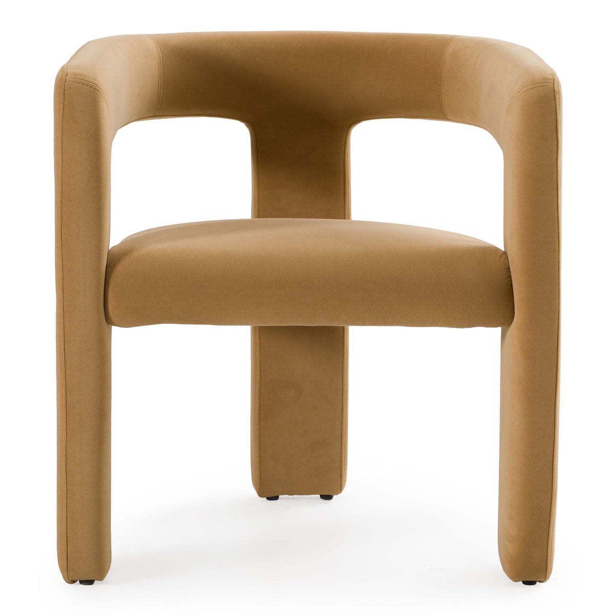 Ferah Modern Tan Fabric Dining Chair