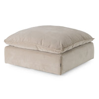 Braylee Modern Light Grey Sectional Ottoman