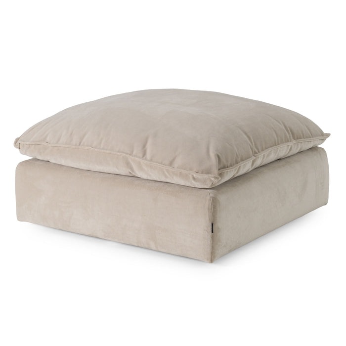 Braylee Modern Light Grey Sectional Ottoman