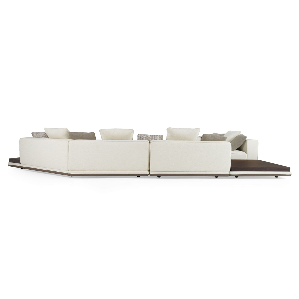 Nicole Modern Ivory Modular Sectional With Coffee Table