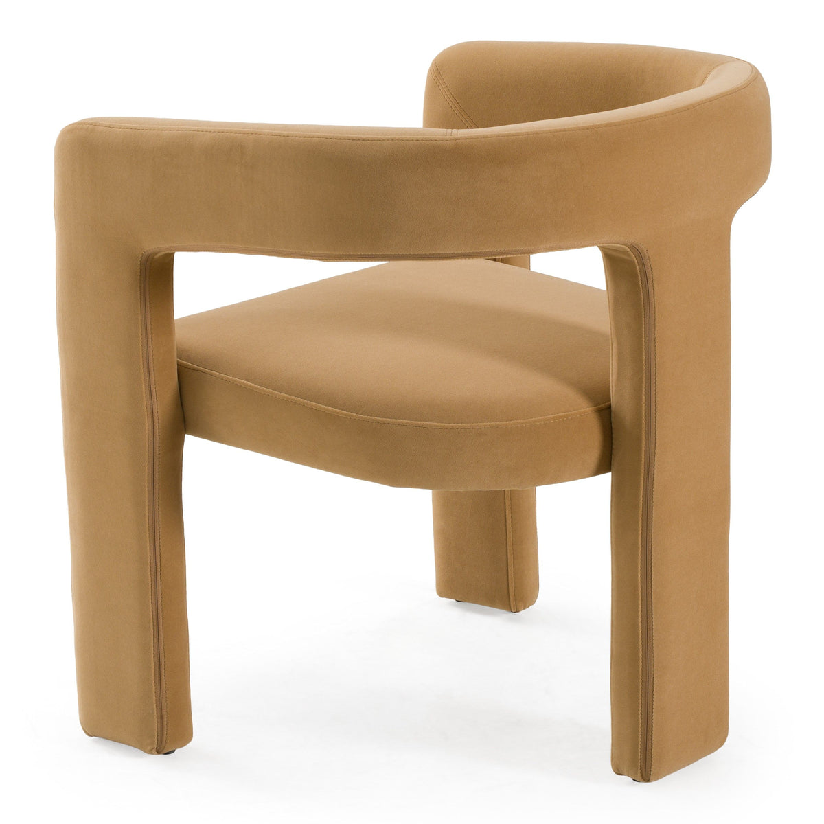 Ferah Modern Tan Fabric Dining Chair