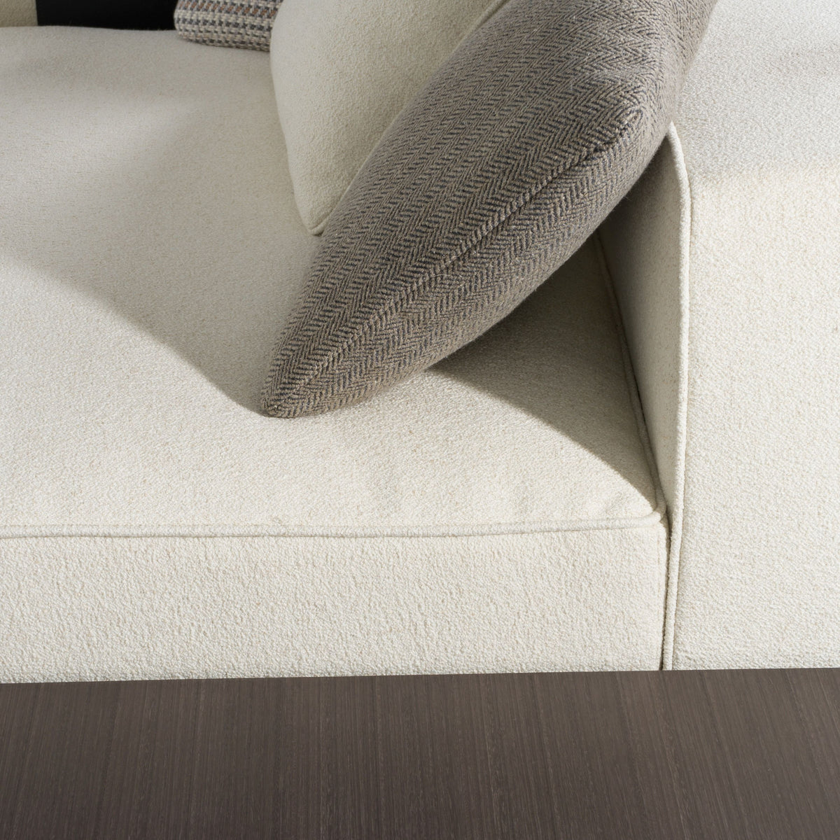 Nicole Modern Ivory Modular Sectional With Coffee Table