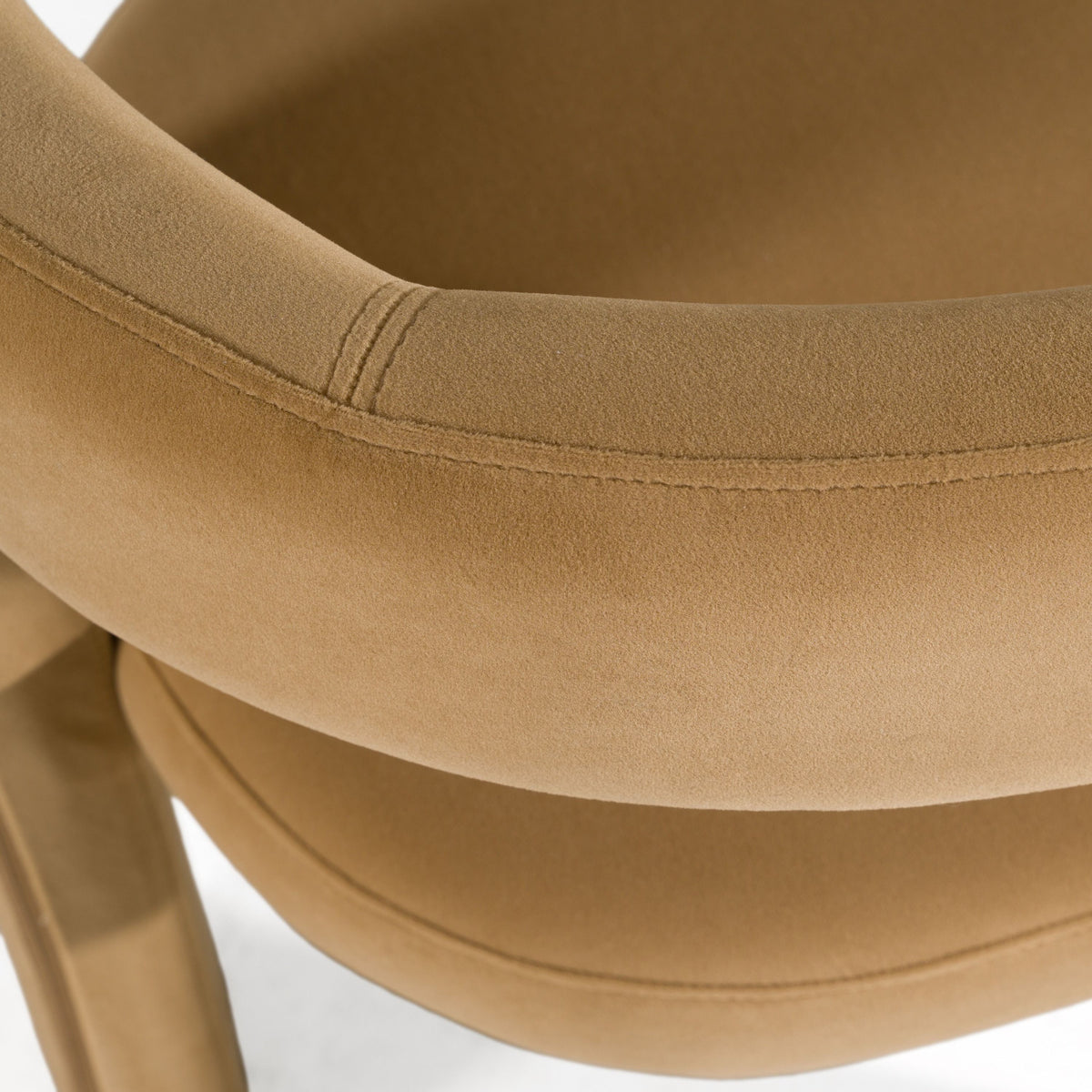 Ferah Modern Tan Fabric Dining Chair