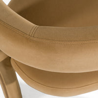 Ferah Modern Tan Fabric Dining Chair