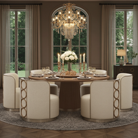 Rhumba Neutral Fabric & Burnished Silver Swivel Accent/Dining Chair