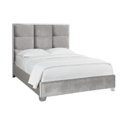 Rara Grey Velvet Bed