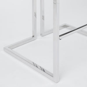 Novus White Leatherette Counter Chair