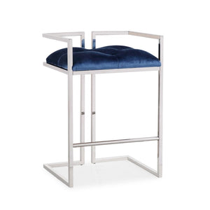 Novus Blue Velvet Counter Chair