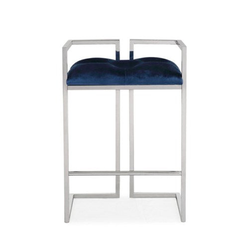 Novus Blue Velvet Counter Chair