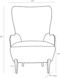 Kassanda Facet Cream Chenille Accent Chair