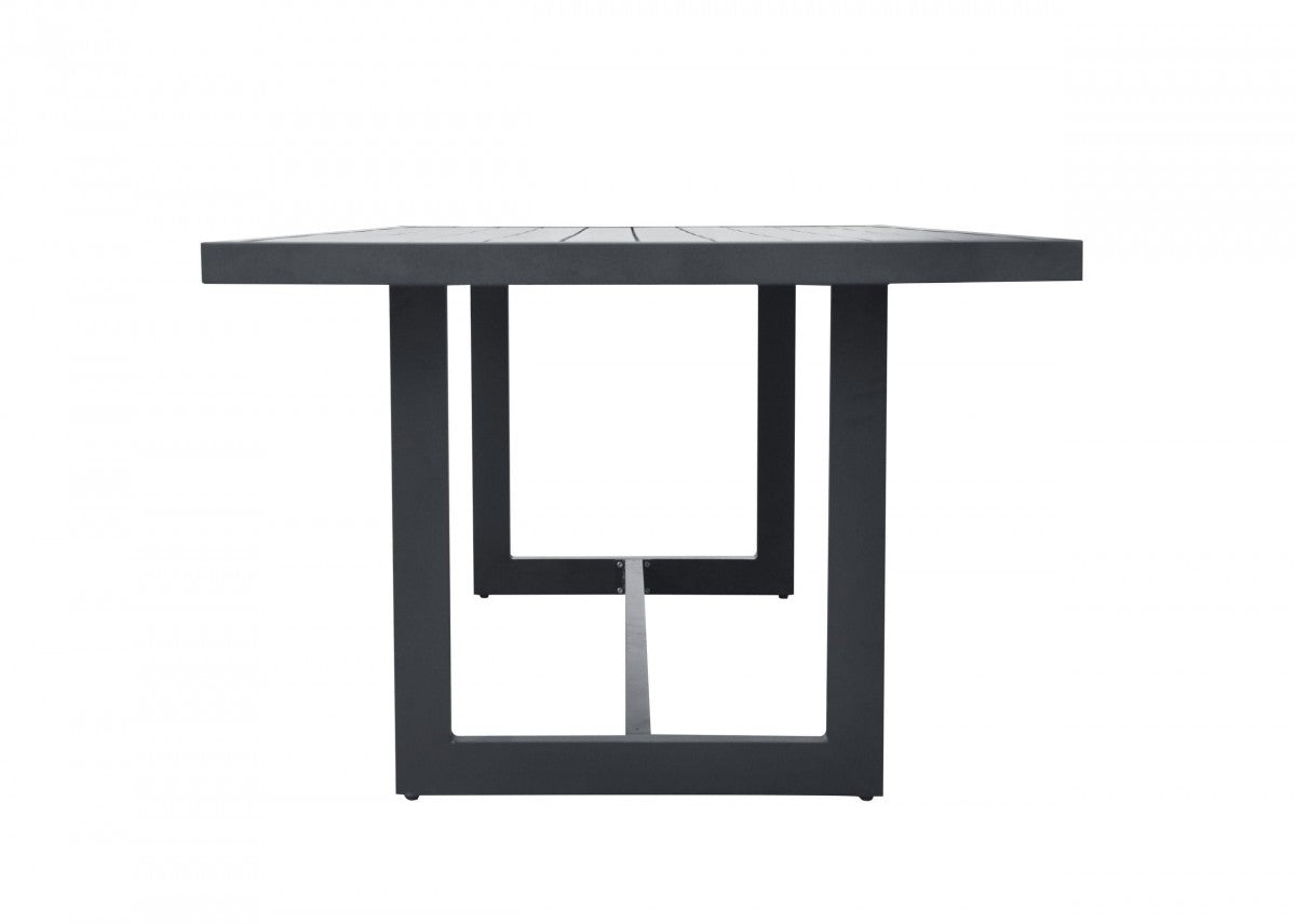 Meridian Modern Dark Charcoal Outdoor Dining Table