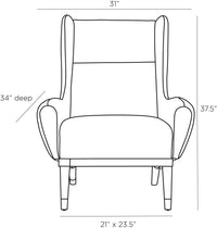 Maira Fossil Tweed Lounge Chair