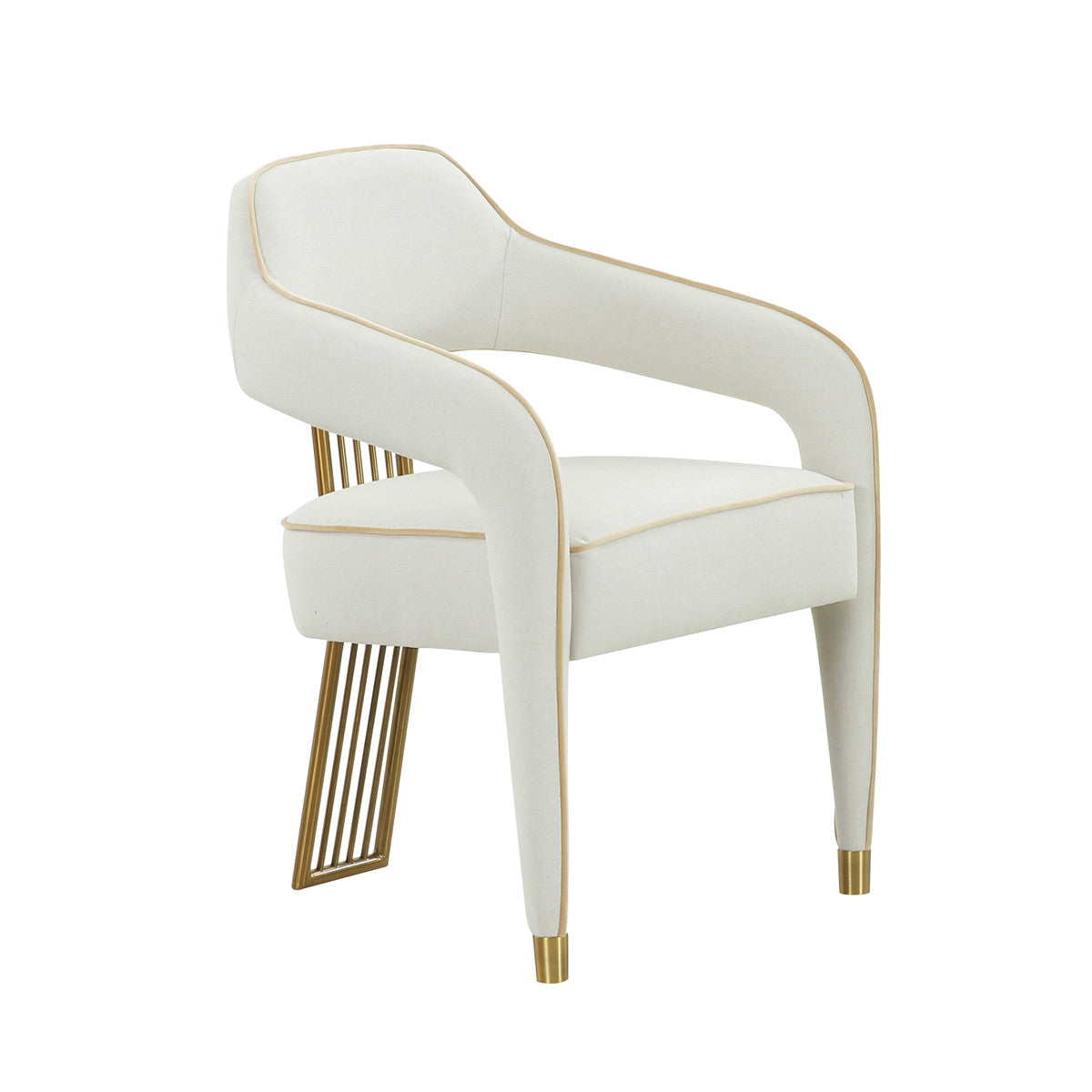 Ainsley Cream Linen Dining Chair - Luxury Living Collection