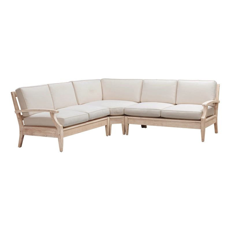 Waltz Natural Beige Outdoor Sectional - Luxury Living Collection