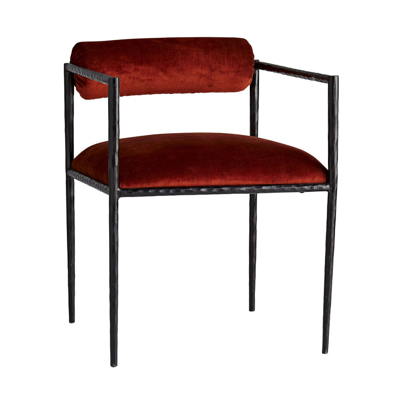 Musa Rust Velvet Chair