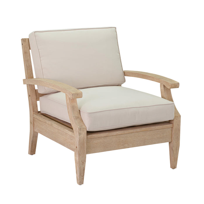 Waltz Natural Beige Outdoor Accent Chair - Luxury Living Collection