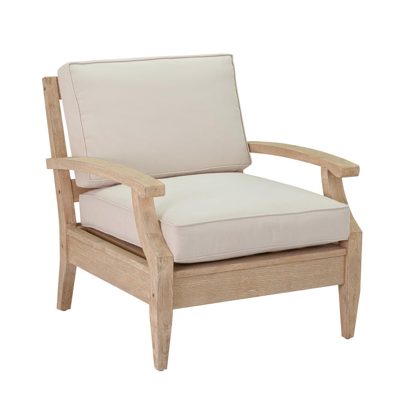 Waltz Natural Beige Outdoor Accent Chair - Luxury Living Collection