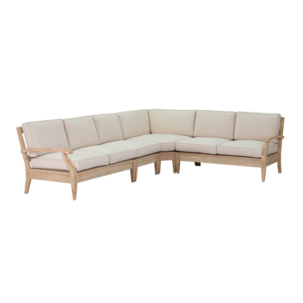 Waltz Natural Beige Large Outdoor Sectional - Luxury Living Collection