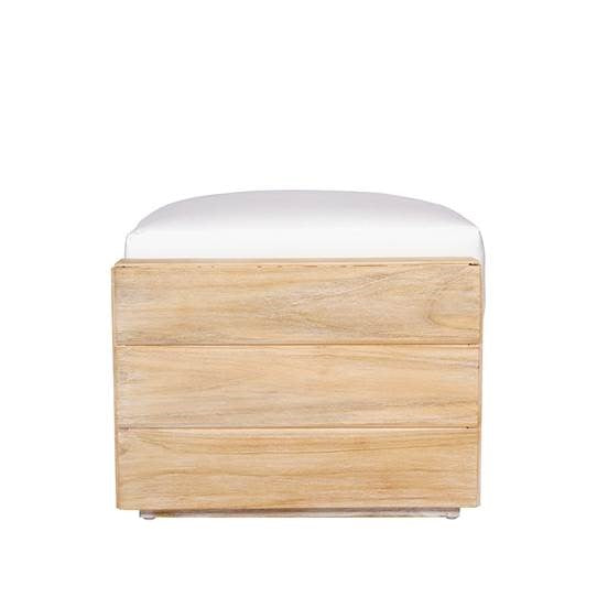 Bronwyn Teak Ottoman