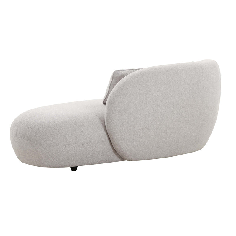 Tallie Grey Velvet Chaise - Luxury Living Collection