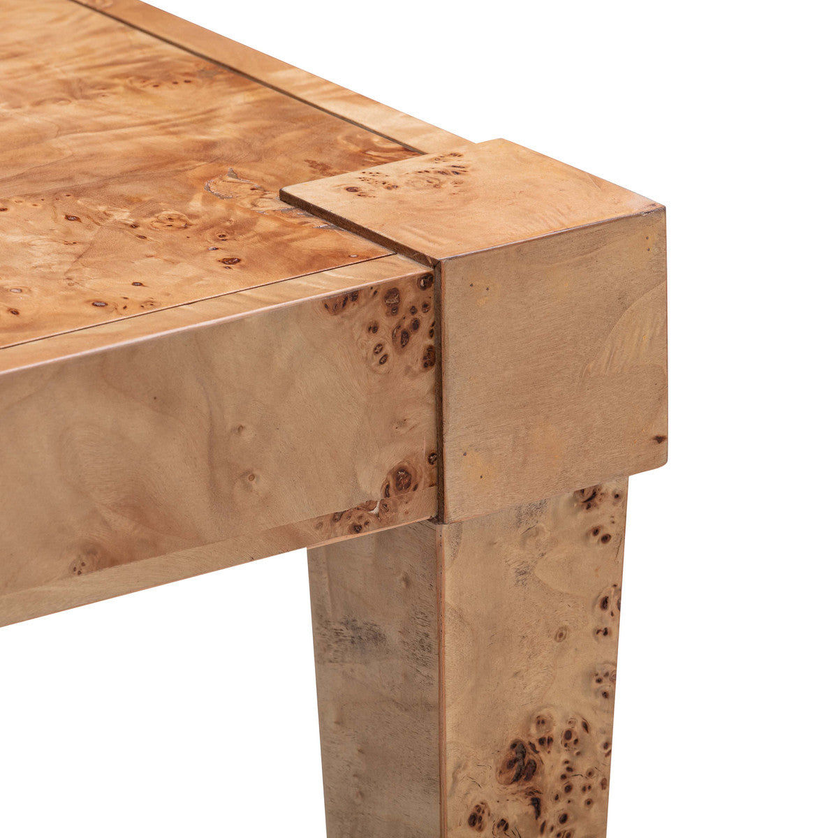 Blythe Natural Burl End Table - Luxury Living Collection