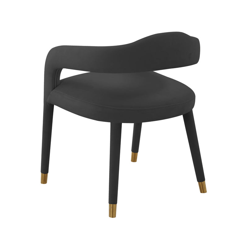 Bailey Black Velvet Dining Chair - Luxury Living Collection