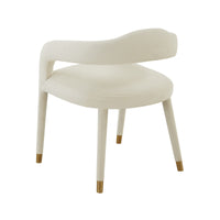 Bailey Cream Velvet Dining Chair - Luxury Living Collection