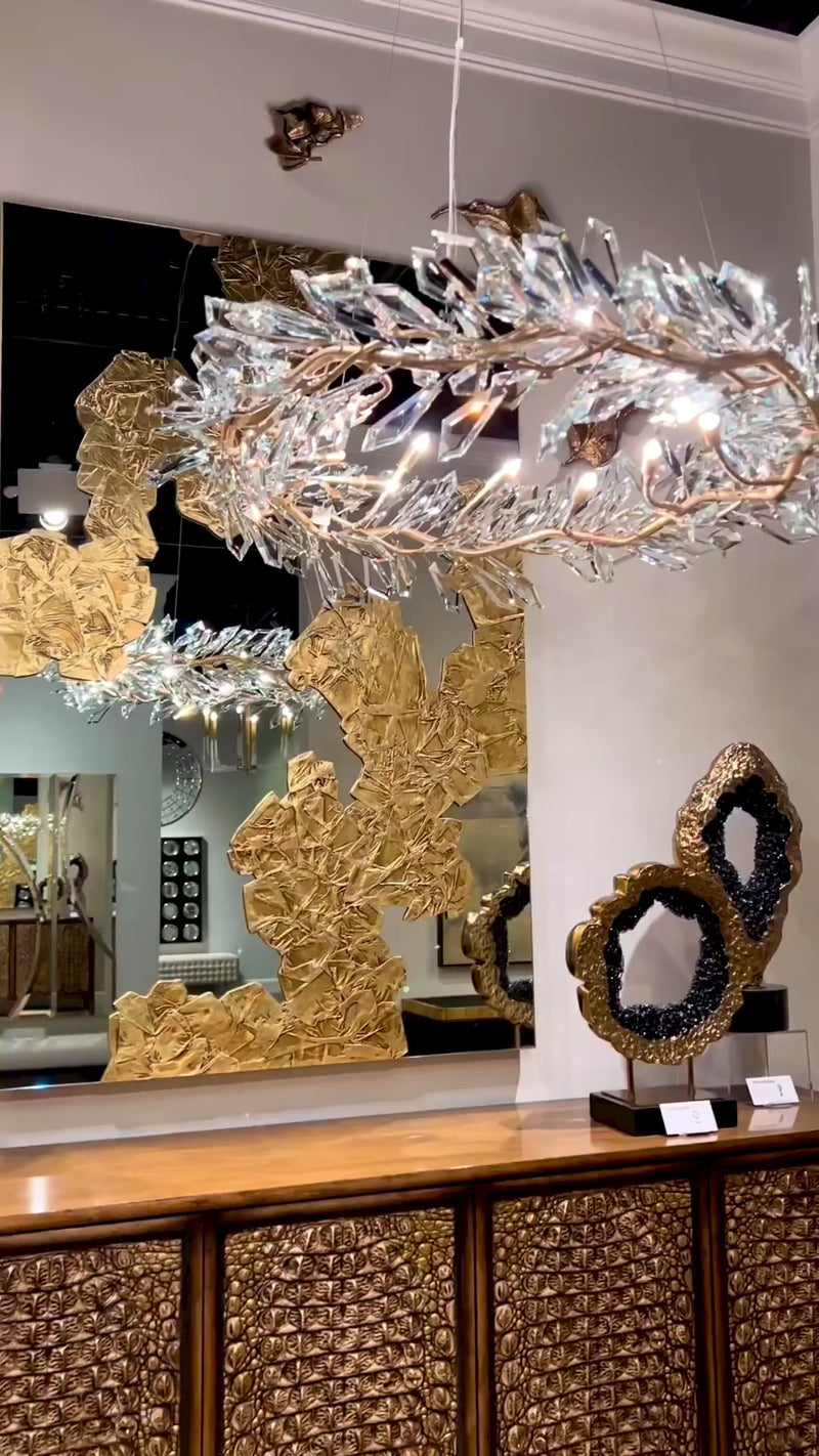 Bello Twelve Light Cut Crystal Pendant Chandelier - Luxury Living Collection