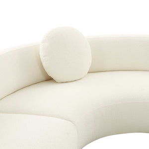 Sofie Cream Boucle Sectional Sofa - Luxury Living Collection
