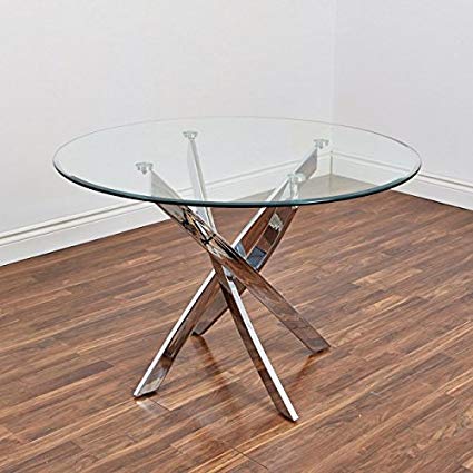 Sinclair Polished Chrome Dining Table
