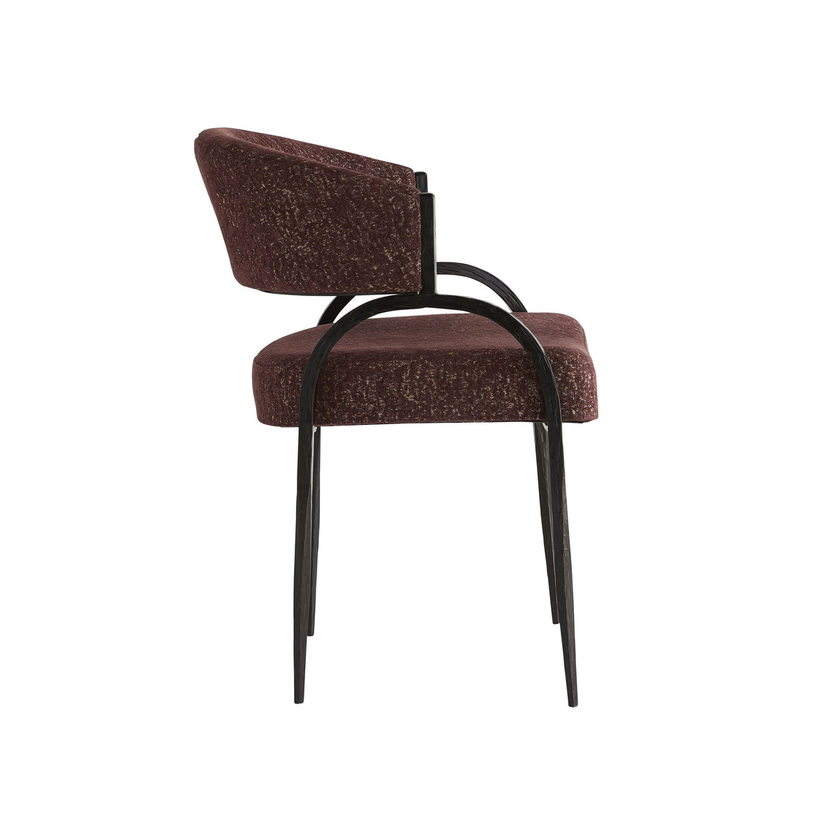 Zelise Bordeaux Chenille Chair