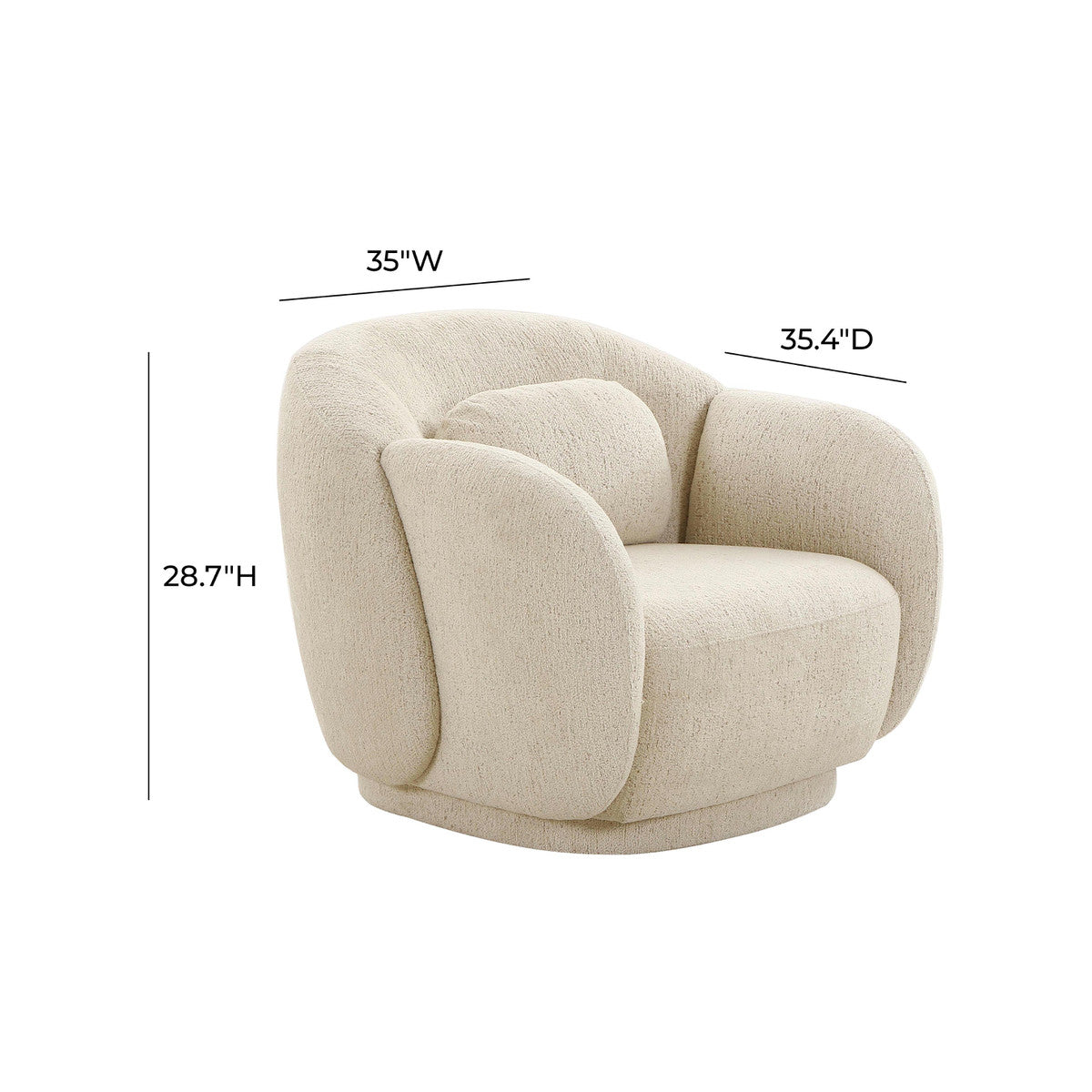 Covet Cream Boucle Accent Chair