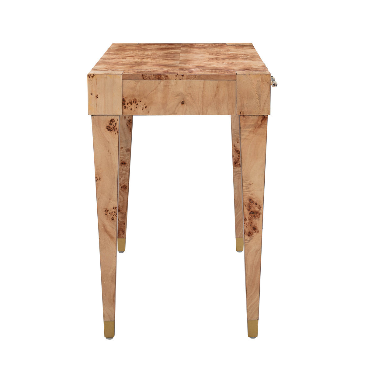 Blythe Natural Burl Nightstand - Luxury Living Collection