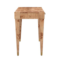 Blythe Natural Burl Nightstand - Luxury Living Collection