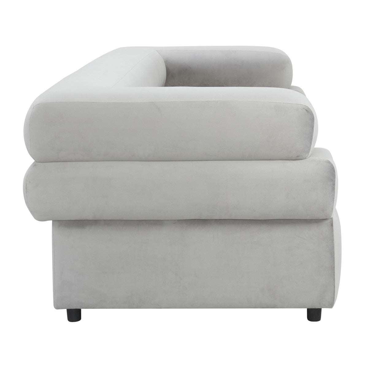 Sadie Light Grey Velvet Sofa - Luxury Living Collection
