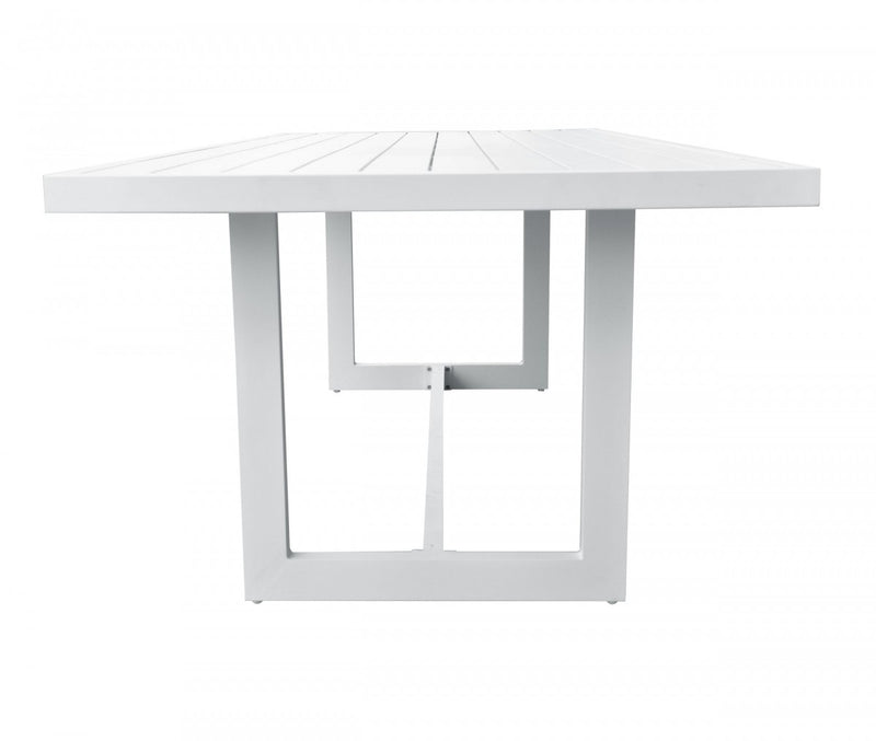 Meridian Modern White Outdoor Dining Table