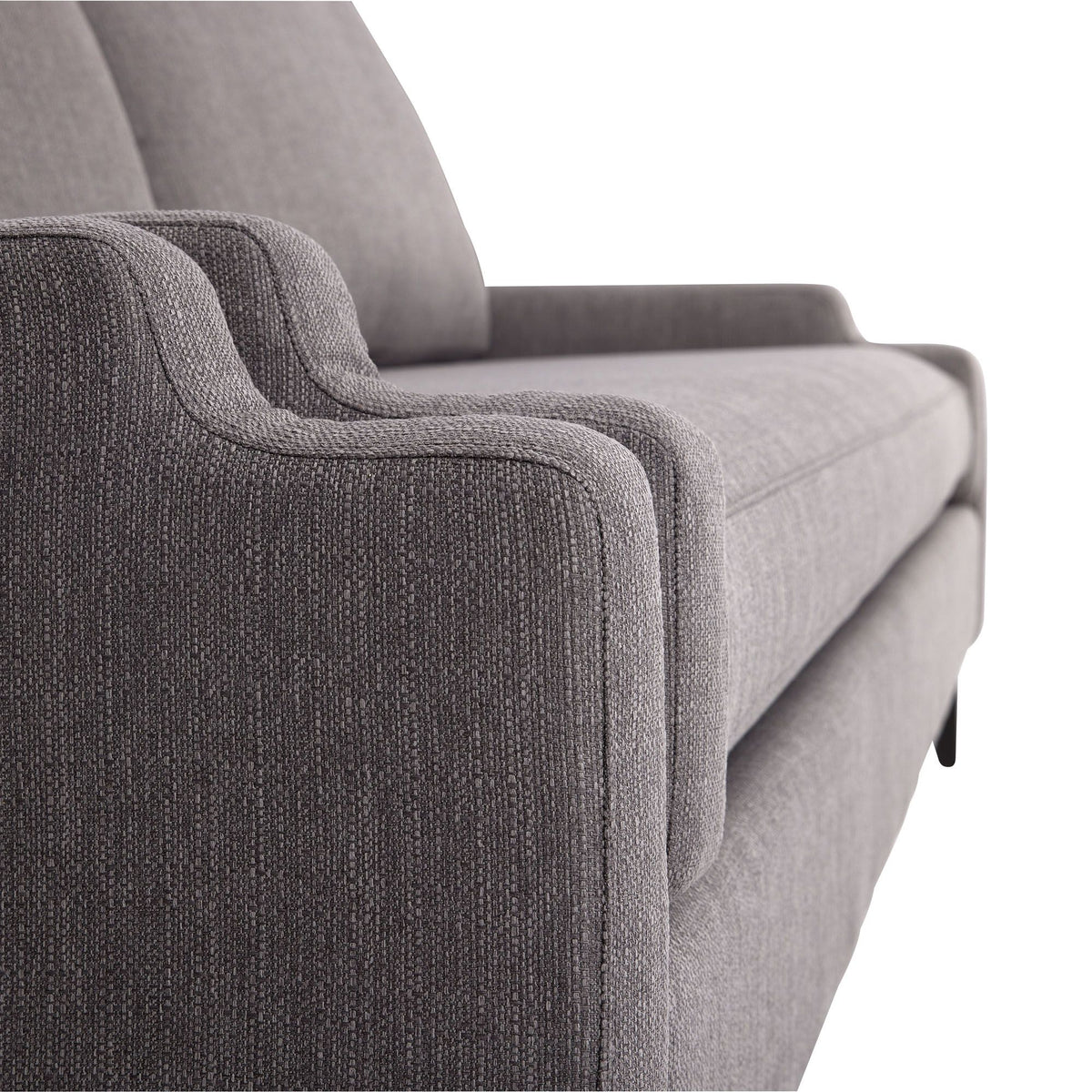 Leia Soot Textured Tweed Sofa