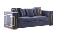 Aislinn Grey Suede Fabric Sofa