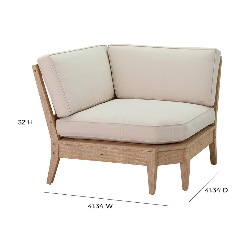 Waltz Natural Beige Large Outdoor Wedge - Luxury Living Collection