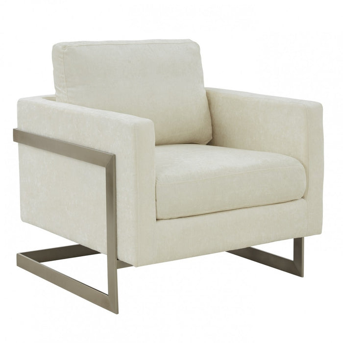 Letty Off White Accent Chair