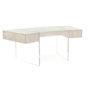 Lotus Side Drawer Curved Desk - Luxury Living Collection