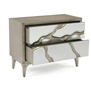 Mayan Two-Drawer Nightstand - Luxury Living Collection